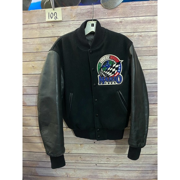 Mario Andretti Leather Jacket Mario Small 1994 Final Arrivederci Tour Italian - Picture 3 of 16